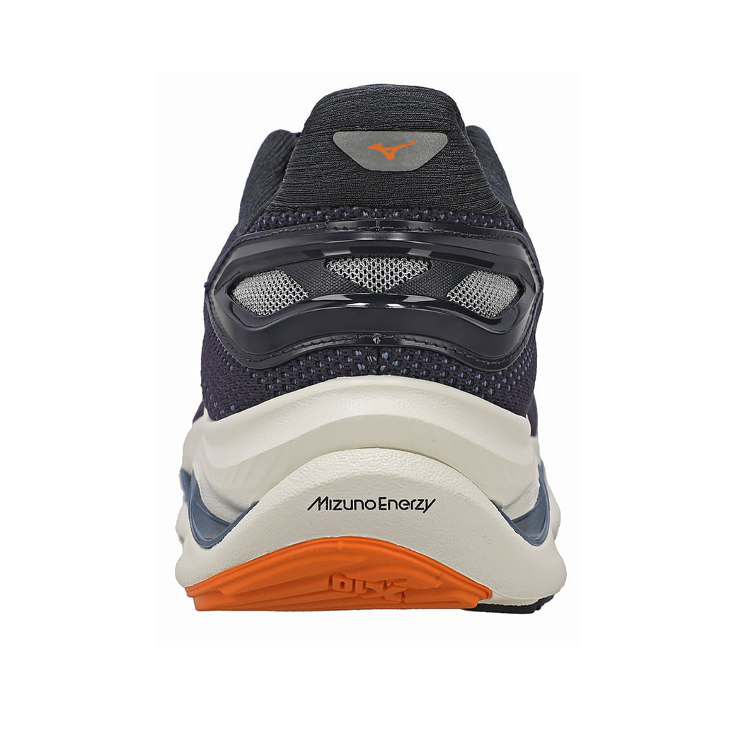 Tênis esportivo Mizuno Legende 5 Masculino Marinho vista superior com detalhes do solado e design